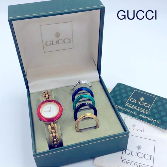 Gucci Collectable Watch with all Bezels and Box included - Picture 1 of 6